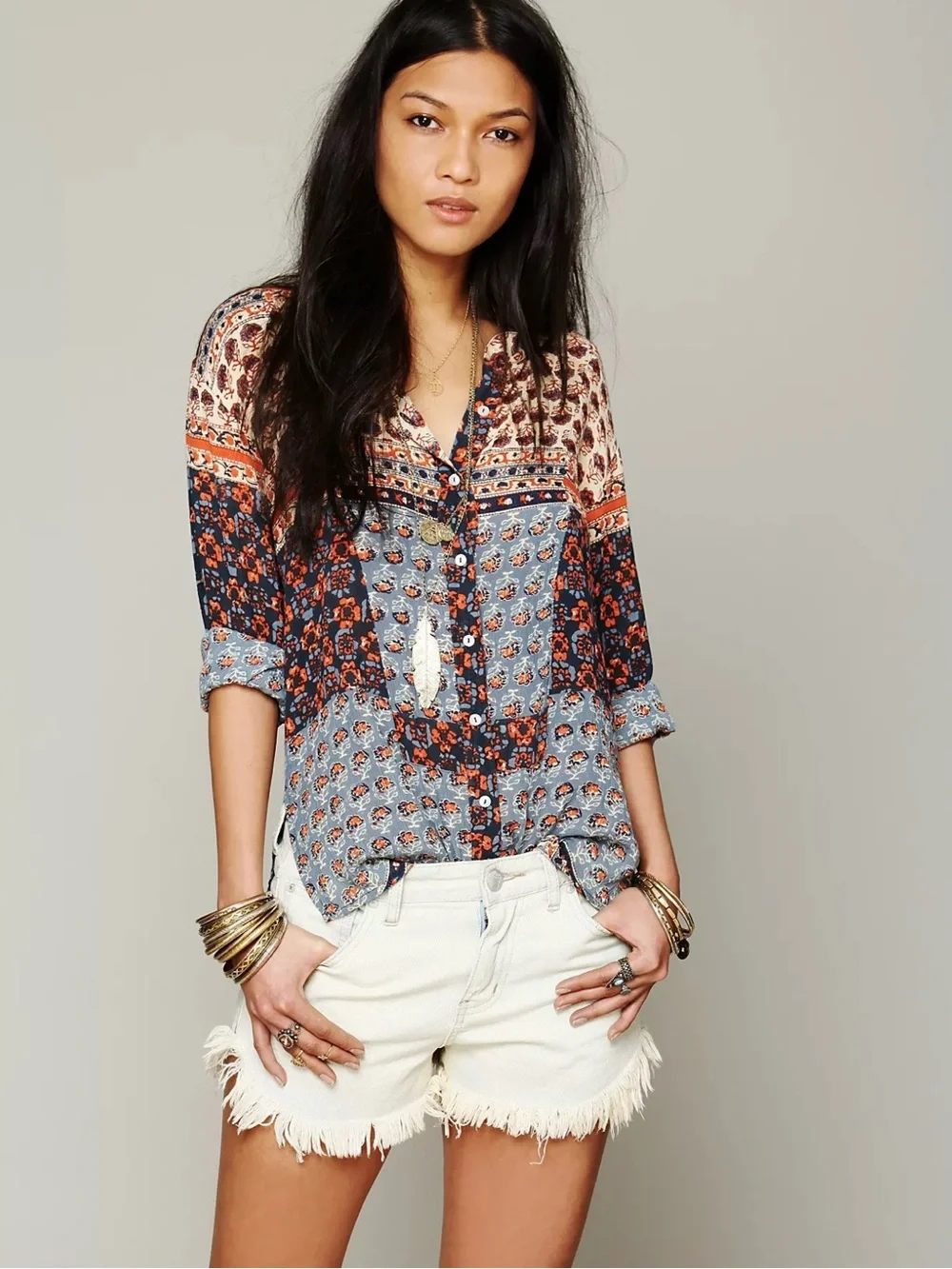 Free People ONE Samba Mix Shirt